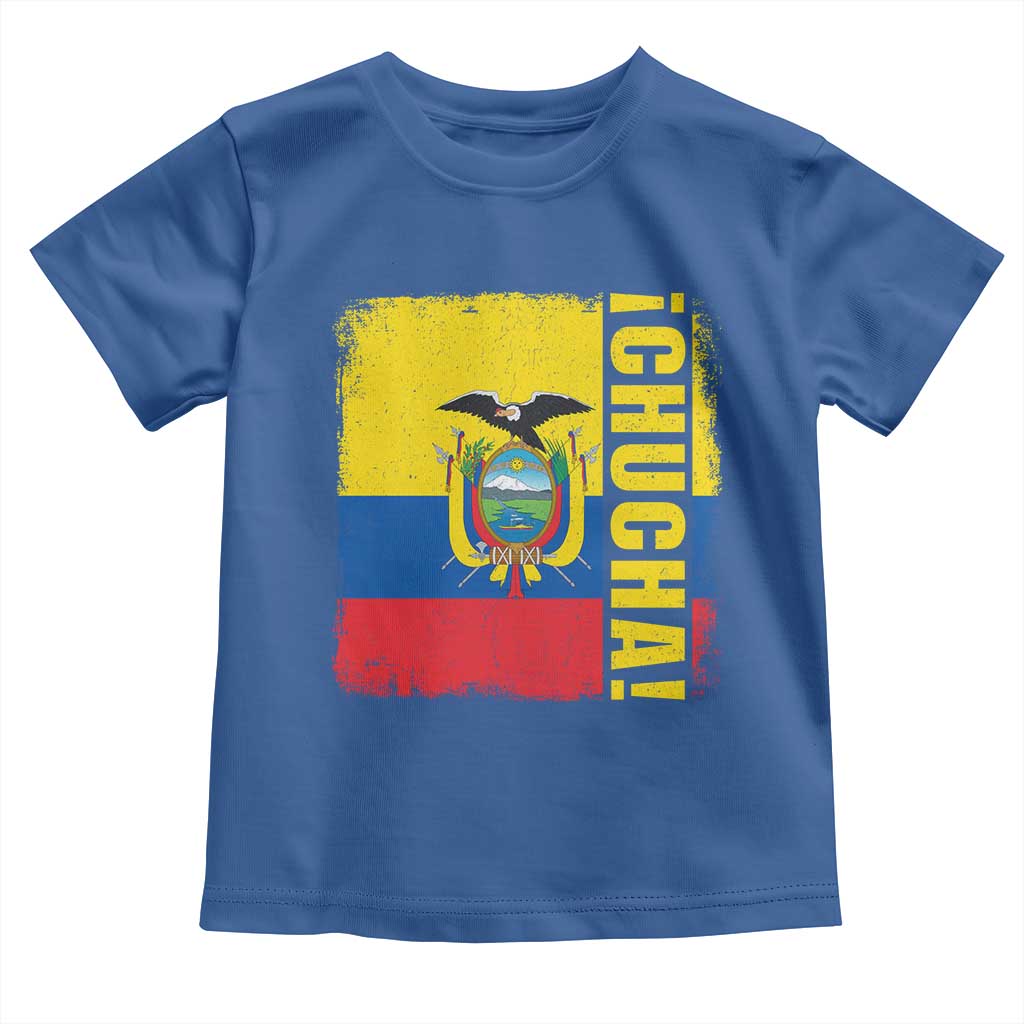 Chucha Funny Ecuadorian Slang Vintage Ecuador Flag Toddler T Shirt
