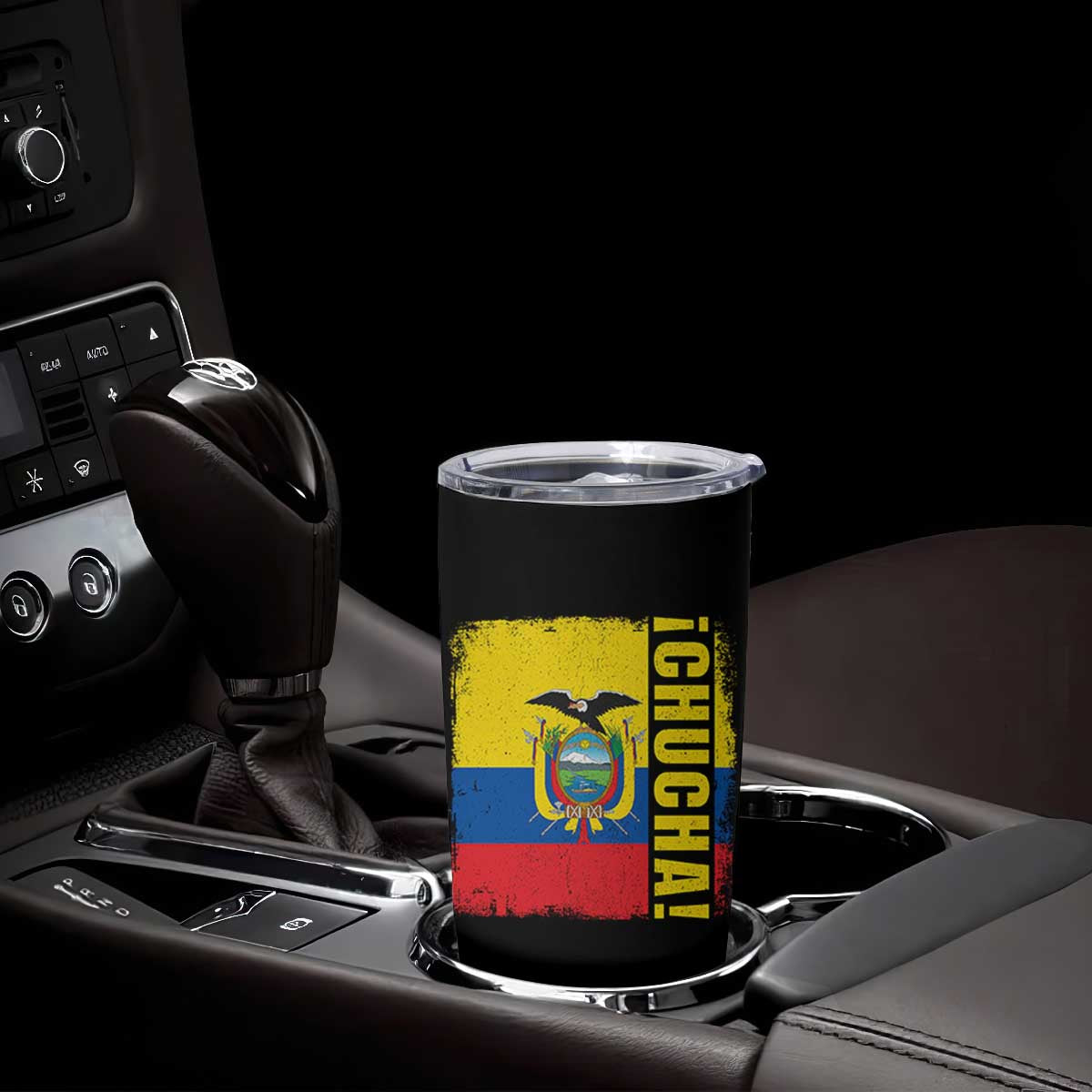 Chucha Funny Ecuadorian Slang Vintage Ecuador Flag Tumbler Cup