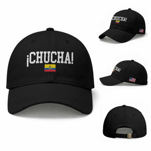 Chucha Funny Ecuadorian Slang Ecuador Flag Latino Saying Baseball Cap