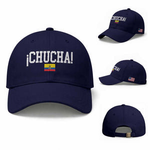 Chucha Funny Ecuadorian Slang Ecuador Flag Latino Saying Baseball Cap
