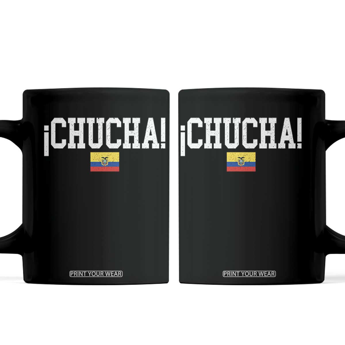 Chucha Funny Ecuadorian Slang Ecuador Flag Latino Saying Coffee Mug