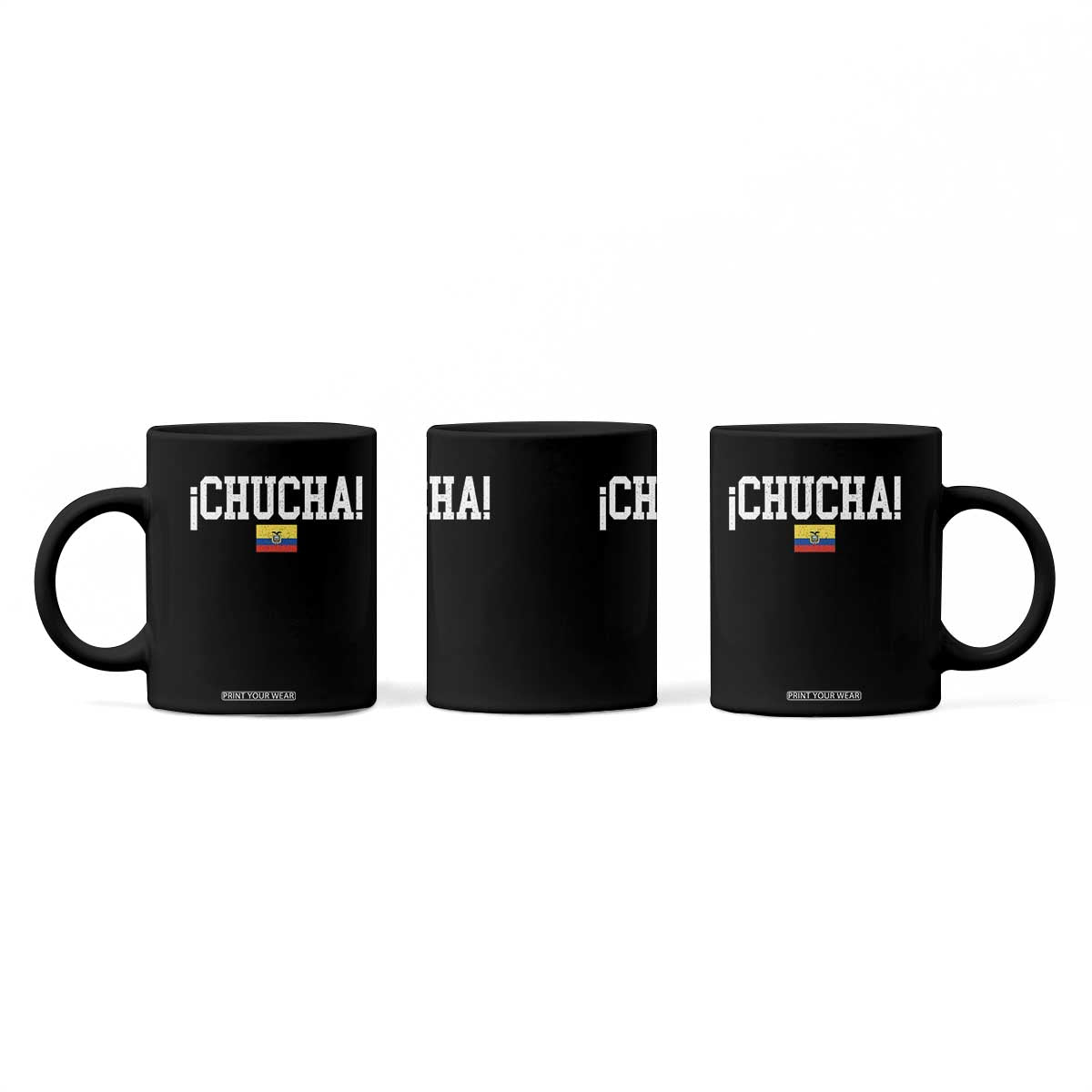 Chucha Funny Ecuadorian Slang Ecuador Flag Latino Saying Coffee Mug
