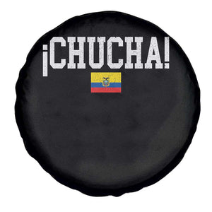 Chucha Funny Ecuadorian Slang Ecuador Flag Latino Saying Spare Tire Cover