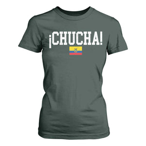 Chucha Funny Ecuadorian Slang Ecuador Flag Latino Saying T Shirt For Women
