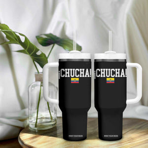Chucha Funny Ecuadorian Slang Ecuador Flag Latino Saying Tumbler With Handle