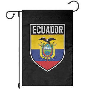 Ecuador Vintage Soccer Crest Escudo Ecuadorian Coat of Arms Garden Flag