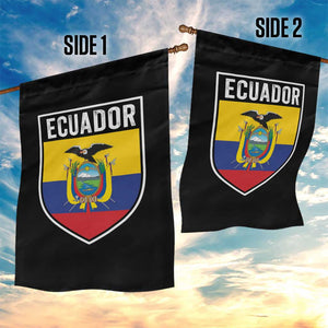 Ecuador Vintage Soccer Crest Escudo Ecuadorian Coat of Arms Garden Flag