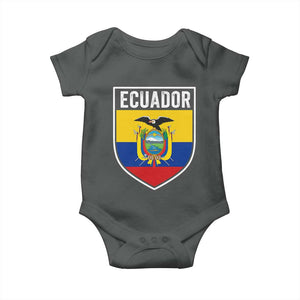 Ecuador Vintage Soccer Crest Escudo Ecuadorian Coat of Arms Baby Onesie