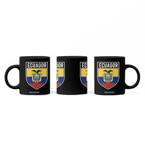 Ecuador Vintage Soccer Crest Escudo Ecuadorian Coat of Arms Coffee Mug
