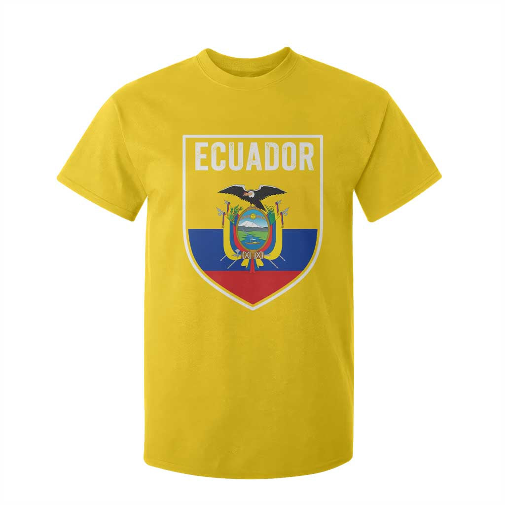 Ecuador Vintage Soccer Crest Escudo Ecuadorian Coat of Arms T Shirt For Kid TS11 Daisy Print Your Wear