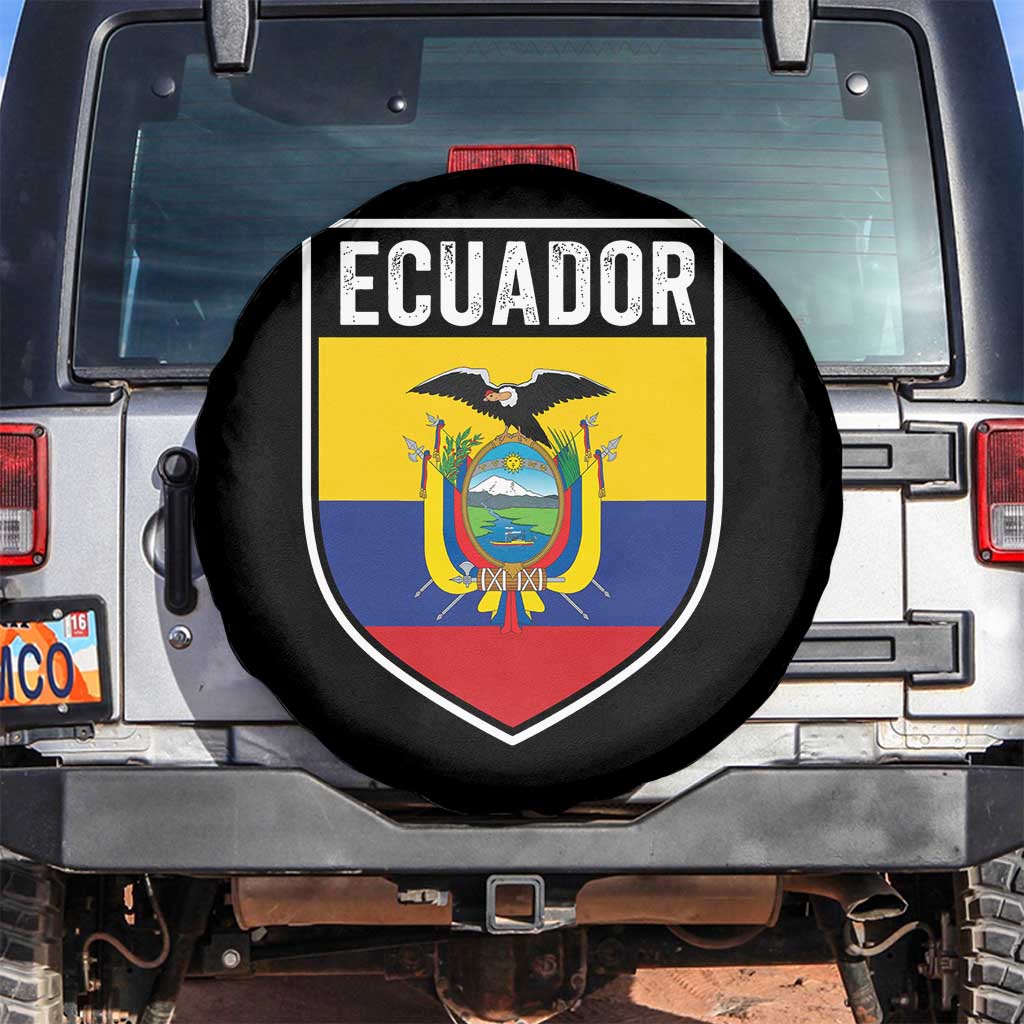 Ecuador Vintage Soccer Crest Escudo Ecuadorian Coat of Arms Spare Tire Cover
