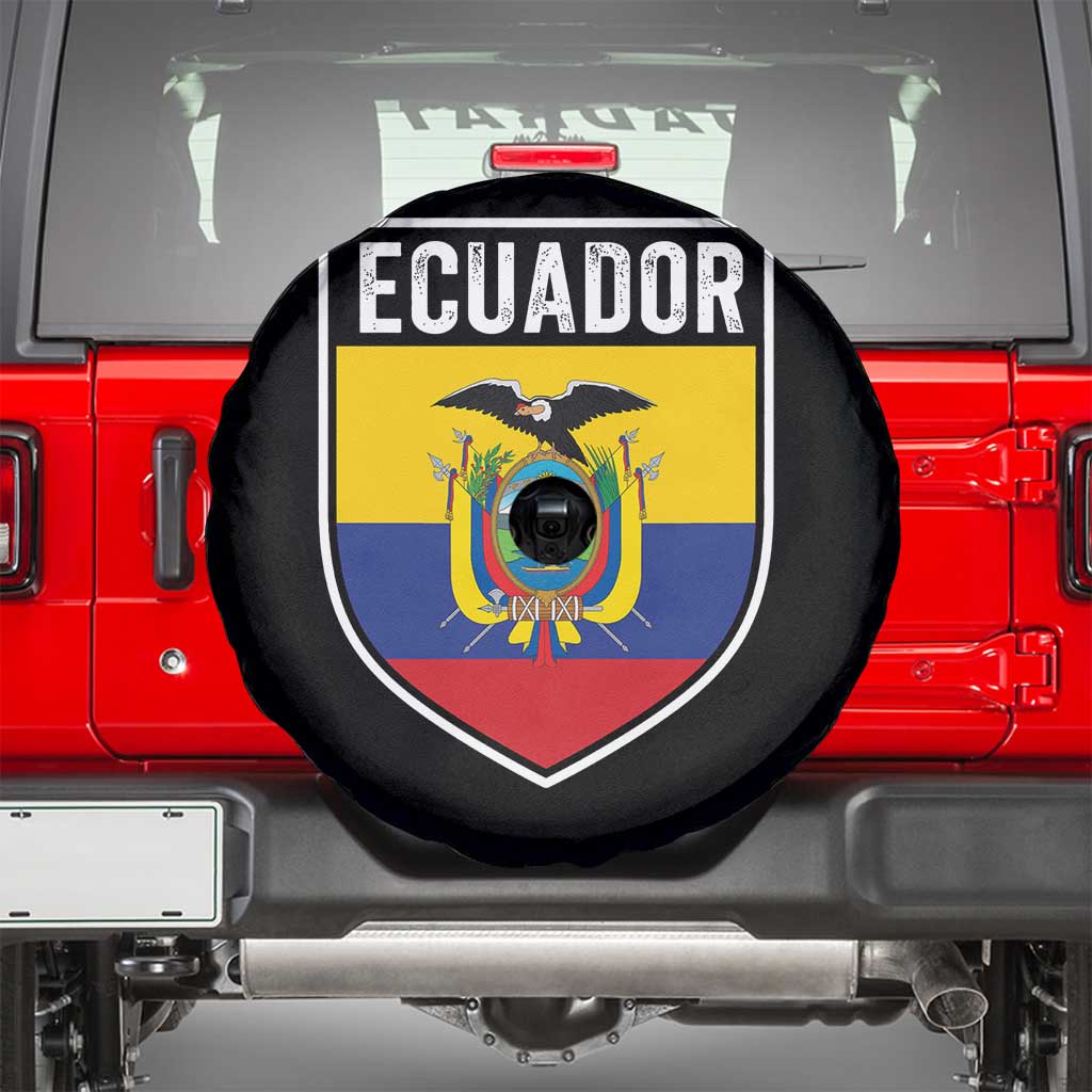 Ecuador Vintage Soccer Crest Escudo Ecuadorian Coat of Arms Spare Tire Cover