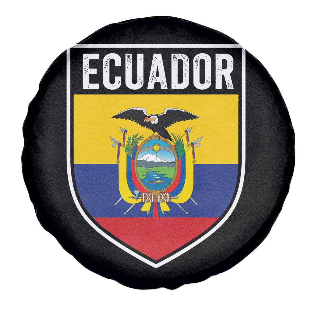 Ecuador Vintage Soccer Crest Escudo Ecuadorian Coat of Arms Spare Tire Cover