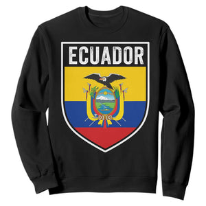Ecuador Vintage Soccer Crest Escudo Ecuadorian Coat of Arms Sweatshirt