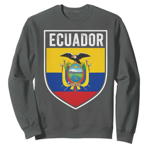Ecuador Vintage Soccer Crest Escudo Ecuadorian Coat of Arms Sweatshirt