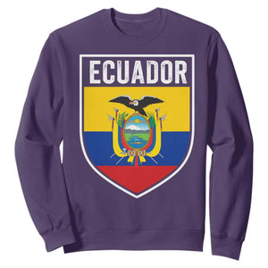 Ecuador Vintage Soccer Crest Escudo Ecuadorian Coat of Arms Sweatshirt