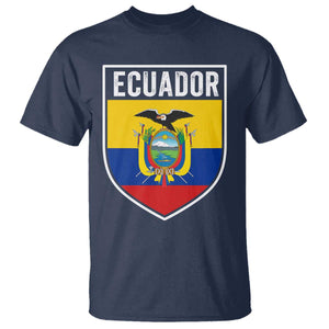 Ecuador Vintage Soccer Crest Escudo Ecuadorian Coat of Arms T Shirt