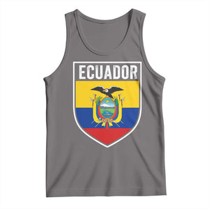 Ecuador Vintage Soccer Crest Escudo Ecuadorian Coat of Arms Tank Top