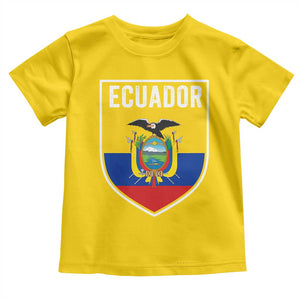 Ecuador Vintage Soccer Crest Escudo Ecuadorian Coat of Arms Toddler T Shirt