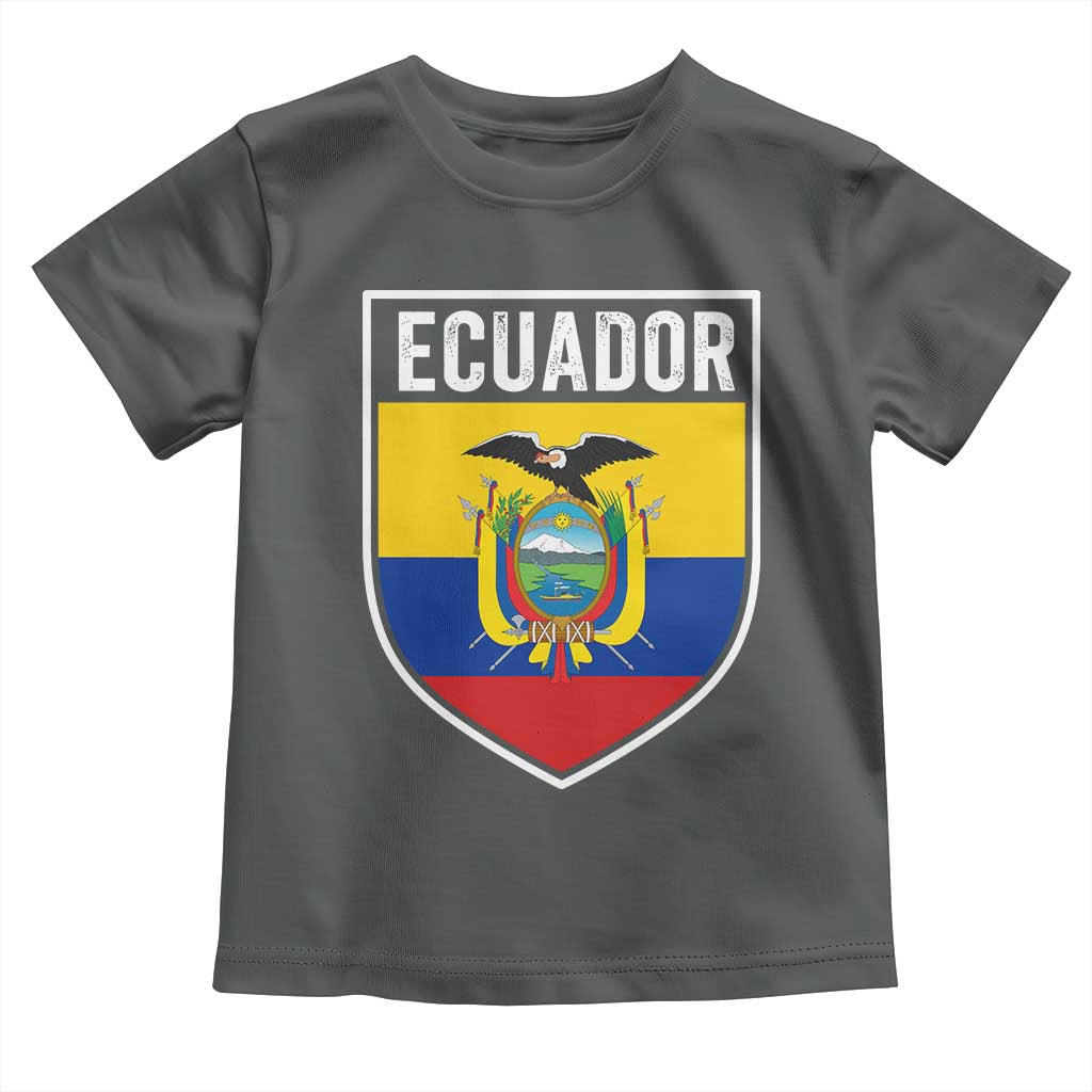 Ecuador Vintage Soccer Crest Escudo Ecuadorian Coat of Arms Toddler T Shirt