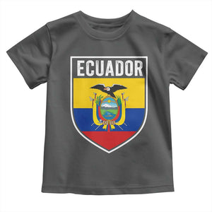 Ecuador Vintage Soccer Crest Escudo Ecuadorian Coat of Arms Toddler T Shirt