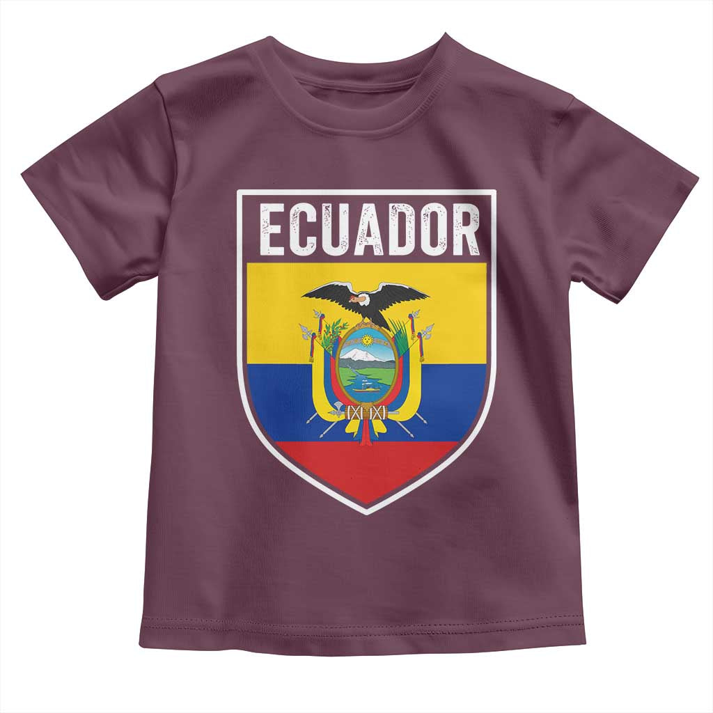 Ecuador Vintage Soccer Crest Escudo Ecuadorian Coat of Arms Toddler T Shirt