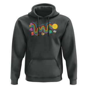 Special Education Teacher Hoodie Progress Is Not Linear Back To School Sun Flower TS11 Dark Heather Print Your Wear