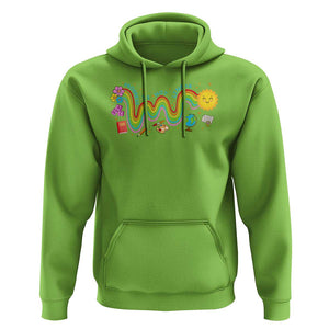 Special Education Teacher Hoodie Progress Is Not Linear Back To School Sun Flower TS11 Lime Print Your Wear