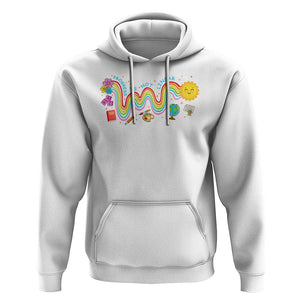 Special Education Teacher Hoodie Progress Is Not Linear Back To School Sun Flower TS11 White Print Your Wear