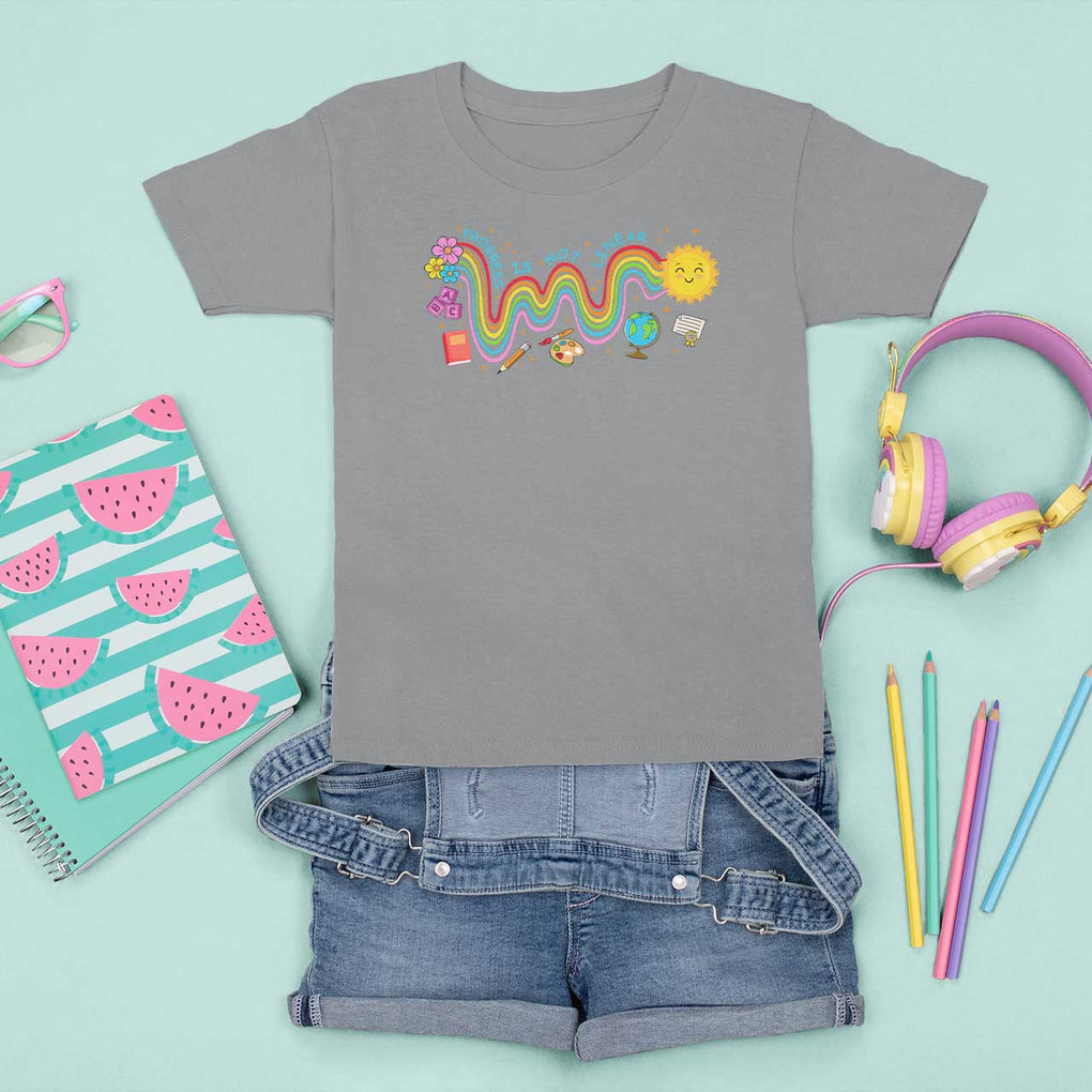 Special Education Teacher T Shirt For Kid Progress Is Not Linear Back To School Sun Flower TS11 Sport Gray Print Your Wear