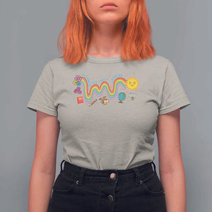 Special Education Teacher T Shirt For Women Progress Is Not Linear Back To School Sun Flower TS11 Sand Print Your Wear