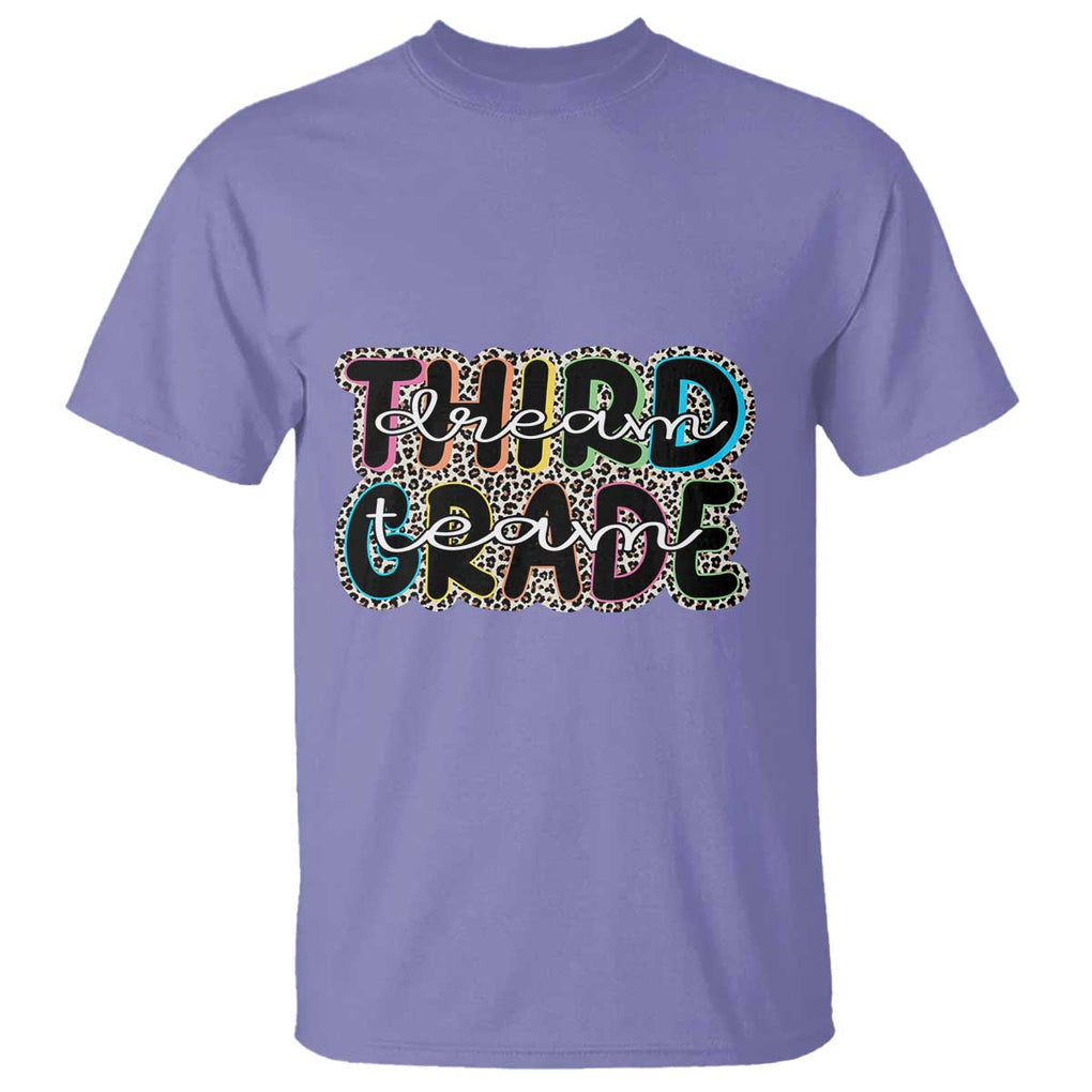 3rd Grade Dream Team T Shirt Third Grade Teacher Back to School TS11 Violet Print Your Wear