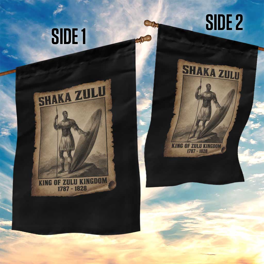 Shaka Zulu Garden Flag King of Zulu Kingdom Indigenous African Tribe