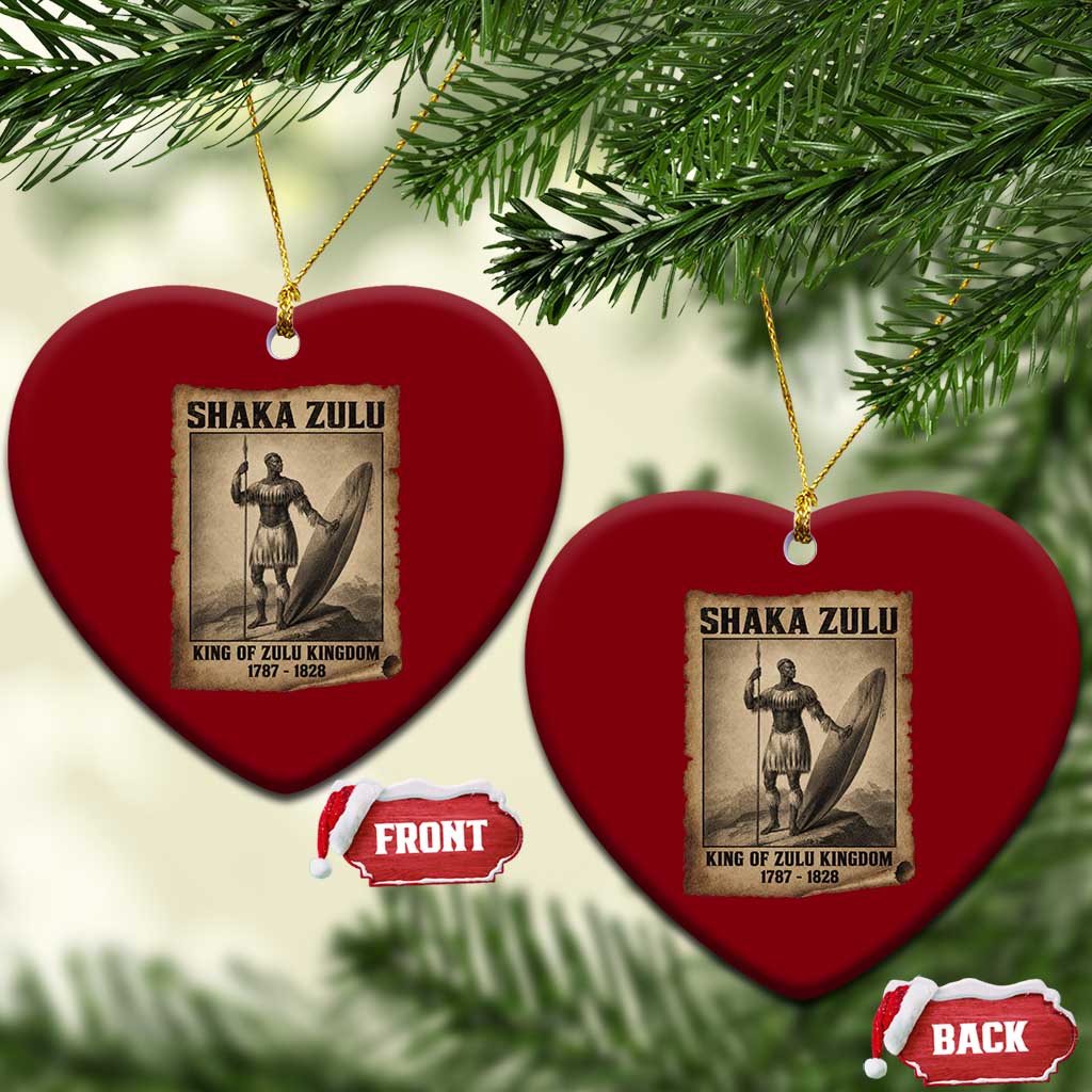 Shaka Zulu Ceramic Ornament King of Zulu Kingdom Indigenous African Tribe TS11 Print Your Wear