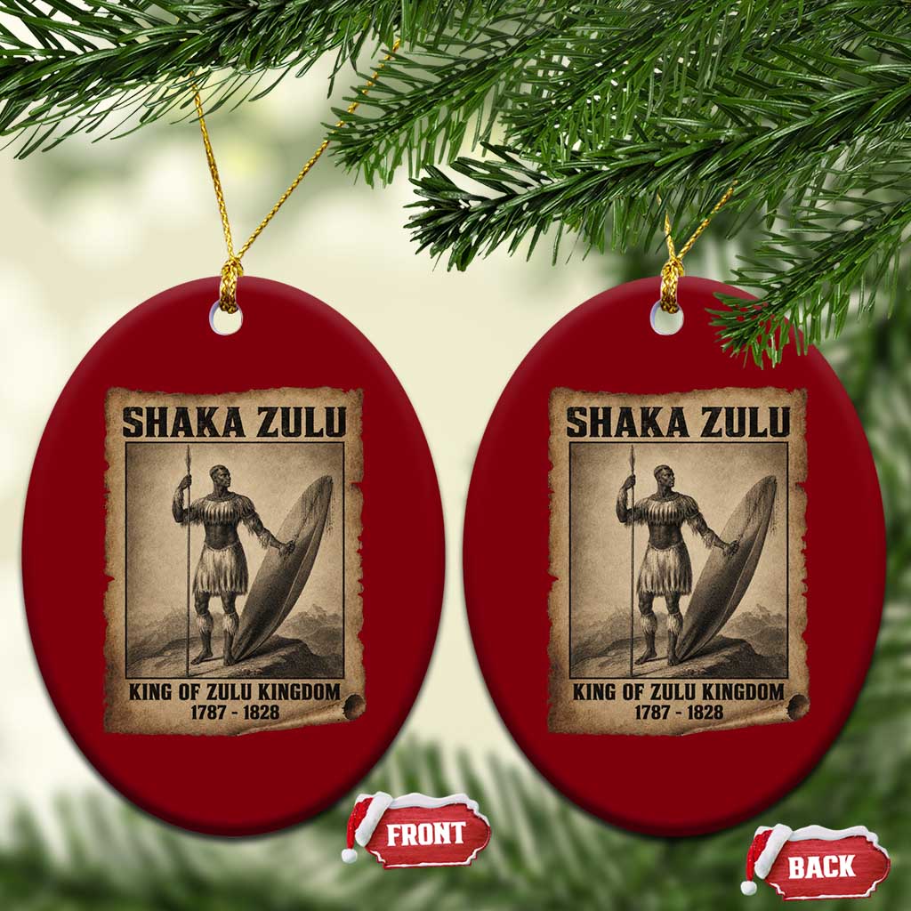 Shaka Zulu Ceramic Ornament King of Zulu Kingdom Indigenous African Tribe TS11 Print Your Wear
