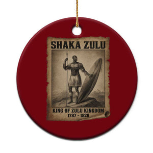 Shaka Zulu Ceramic Ornament King of Zulu Kingdom Indigenous African Tribe TS11 1pc Red Print Your Wear