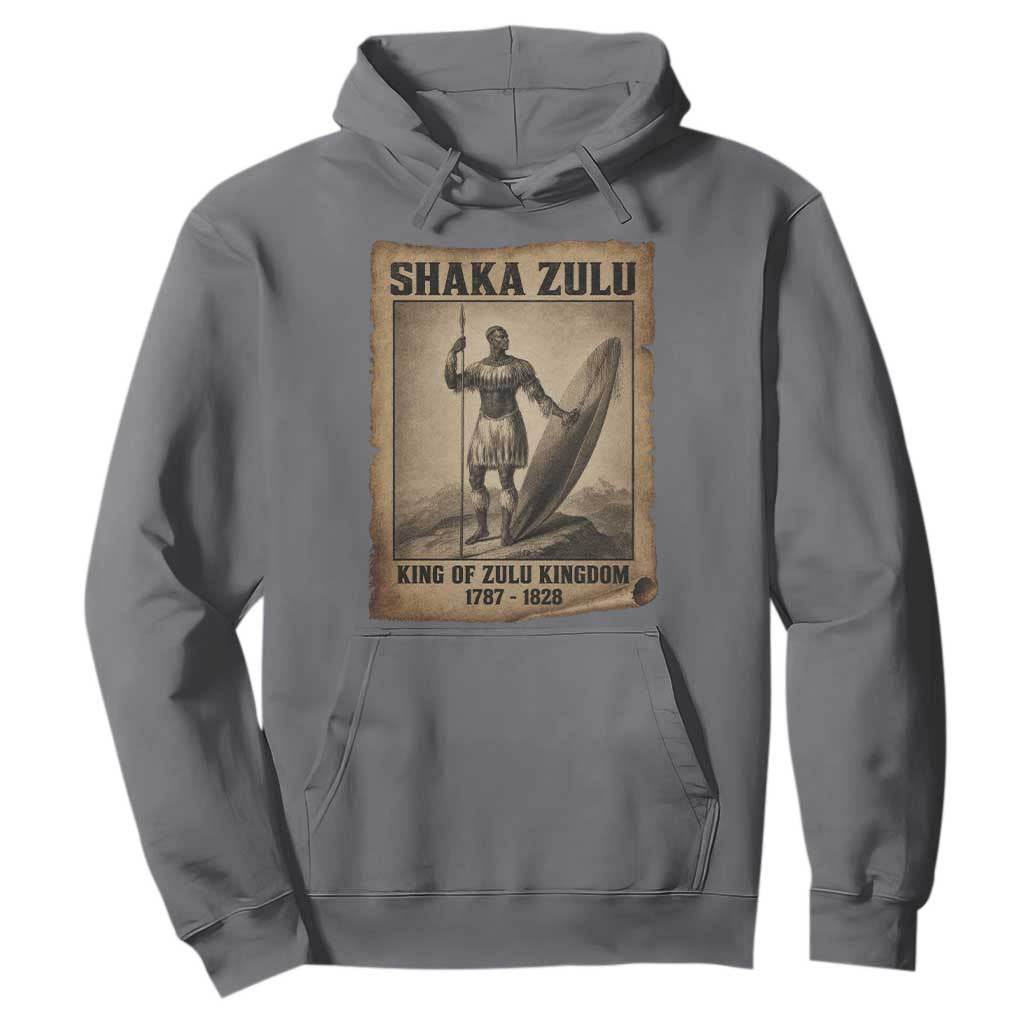Shaka Zulu Hoodie King of Zulu Kingdom Indigenous African Tribe TS11 Charcoal Print Your Wear