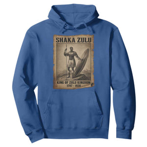 Shaka Zulu Hoodie King of Zulu Kingdom Indigenous African Tribe TS11 Royal Blue Print Your Wear