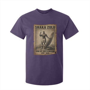 Shaka Zulu T Shirt For Kid King of Zulu Kingdom Indigenous African Tribe TS11 Purple Print Your Wear