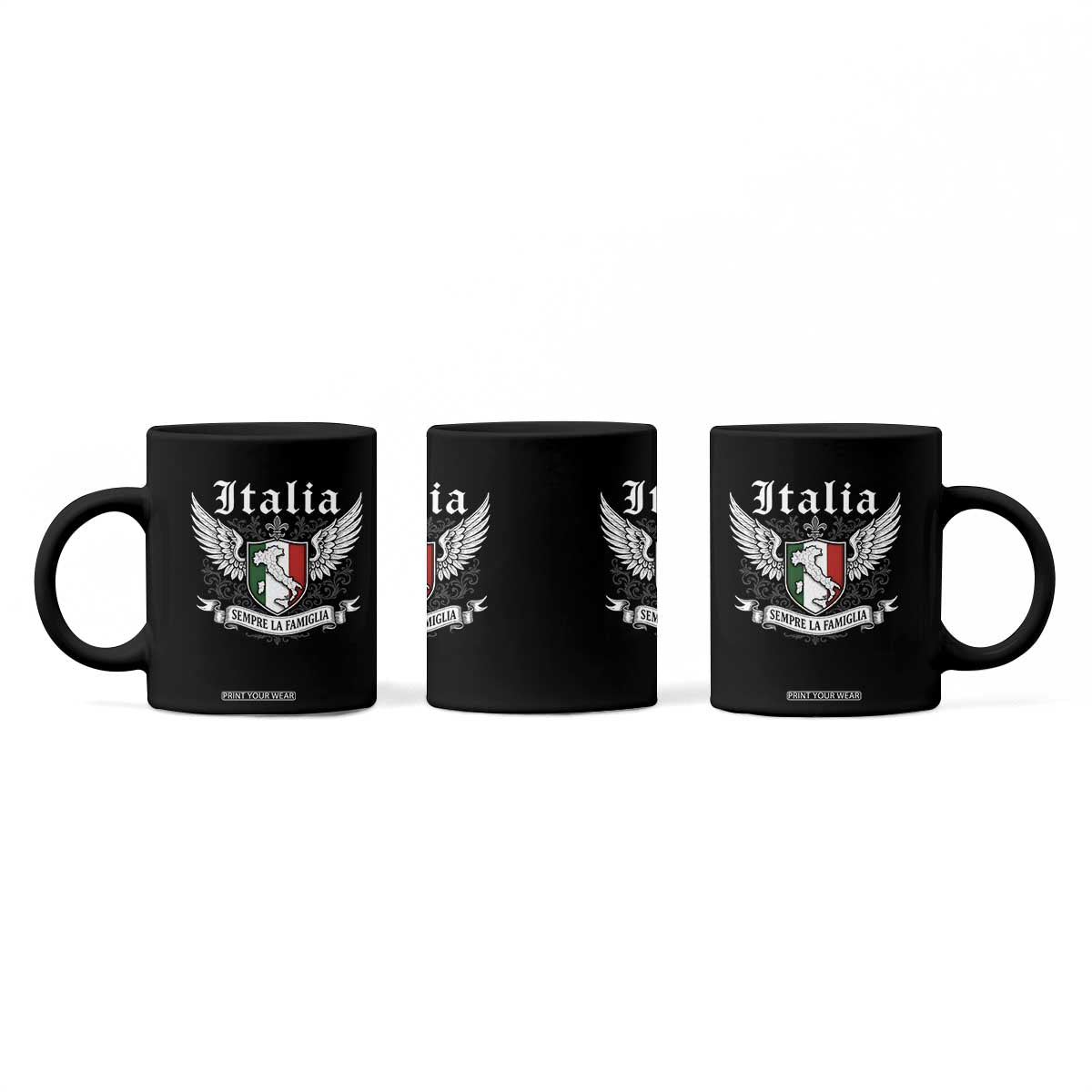 Italy Italia Sempre La Famiglia Coffee Mug Family Is Everything Italian Saying TS11 Print Your Wear
