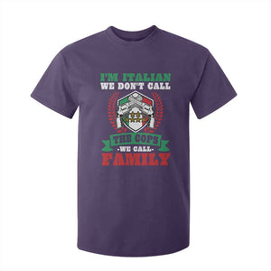 Funny I'm Italian We Don't Call The Cops We Call Family T Shirt For Kid Sicilian Mafia TS11 Purple Print Your Wear