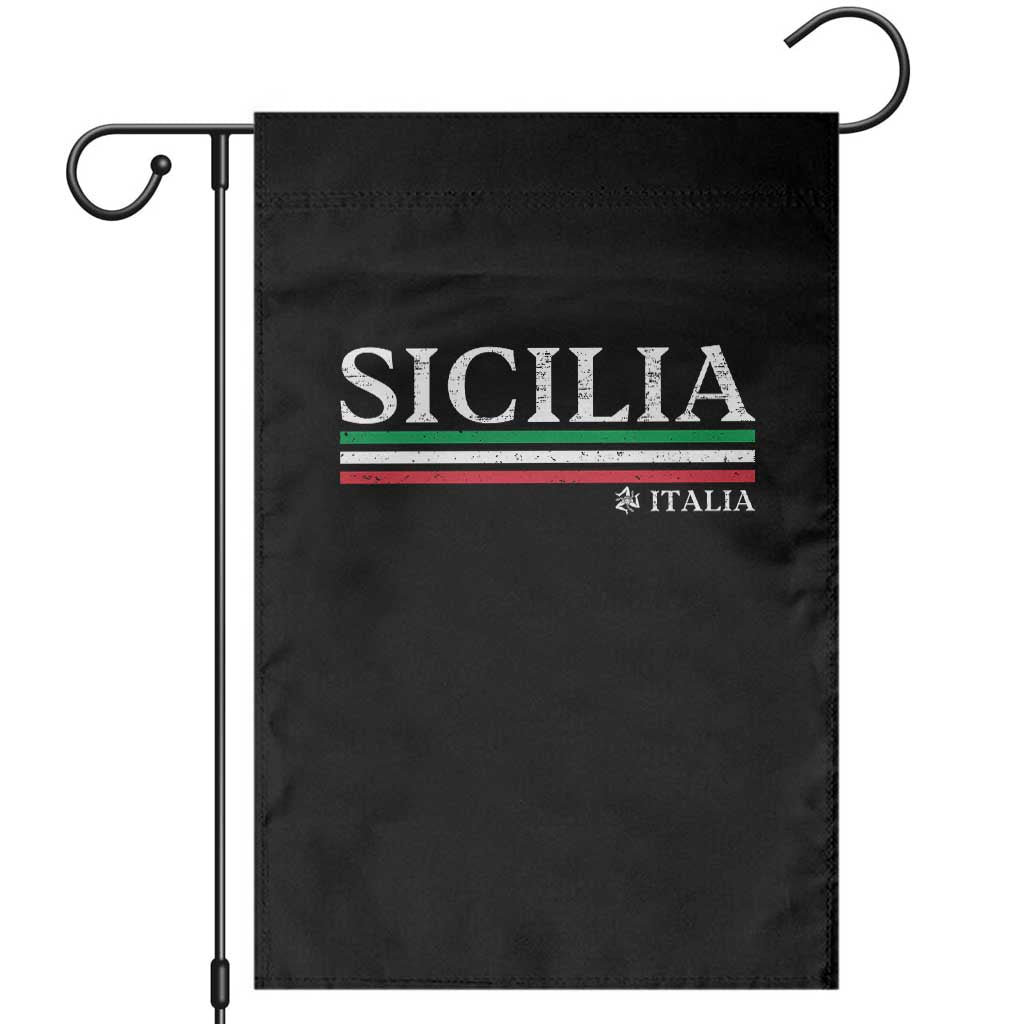 Sicily Sicilian Italian Flag Souvenirs Medusa Garden Flag TS11 Black Print Your Wear