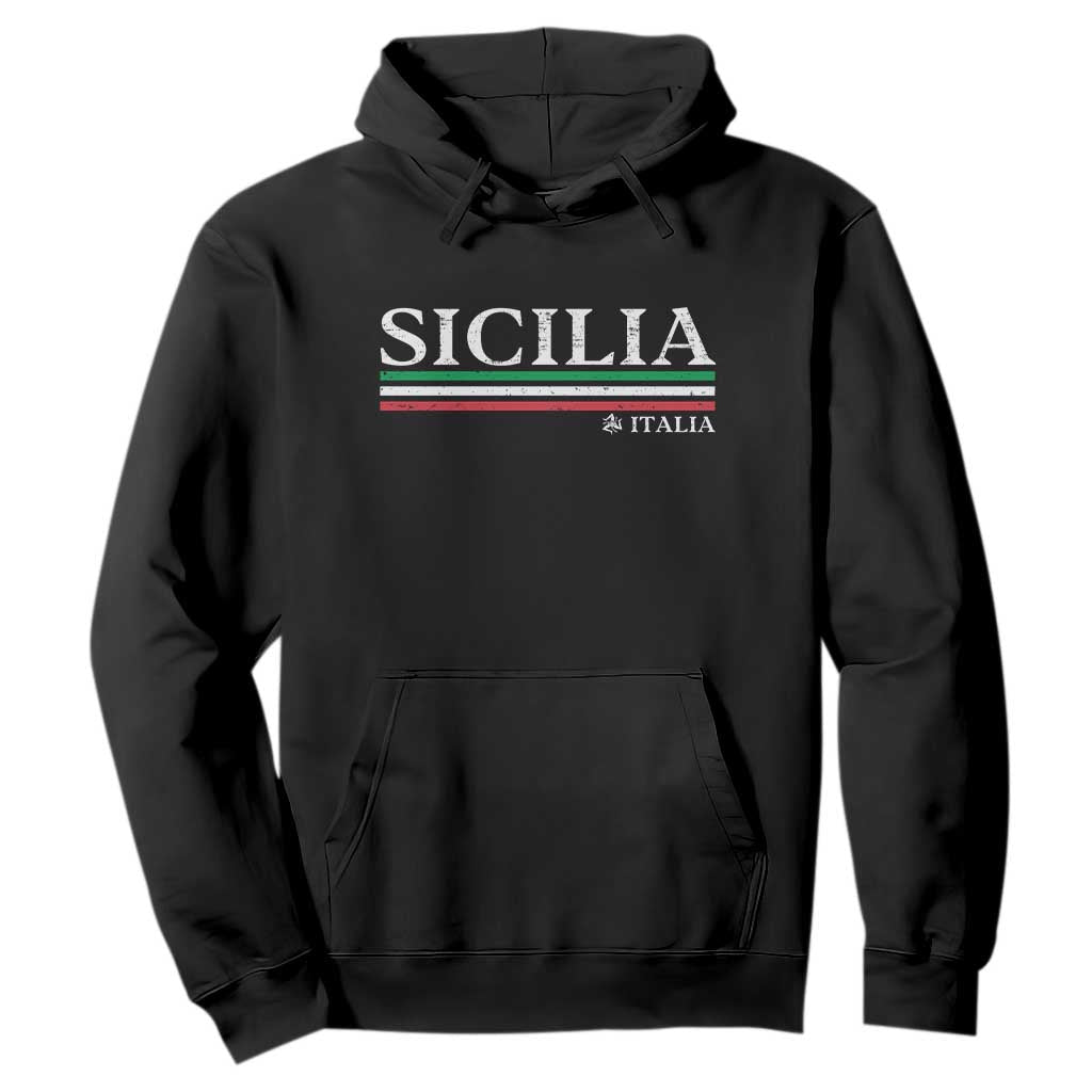 Sicily Sicilian Italian Flag Souvenirs Medusa Hoodie TS11 Black Print Your Wear