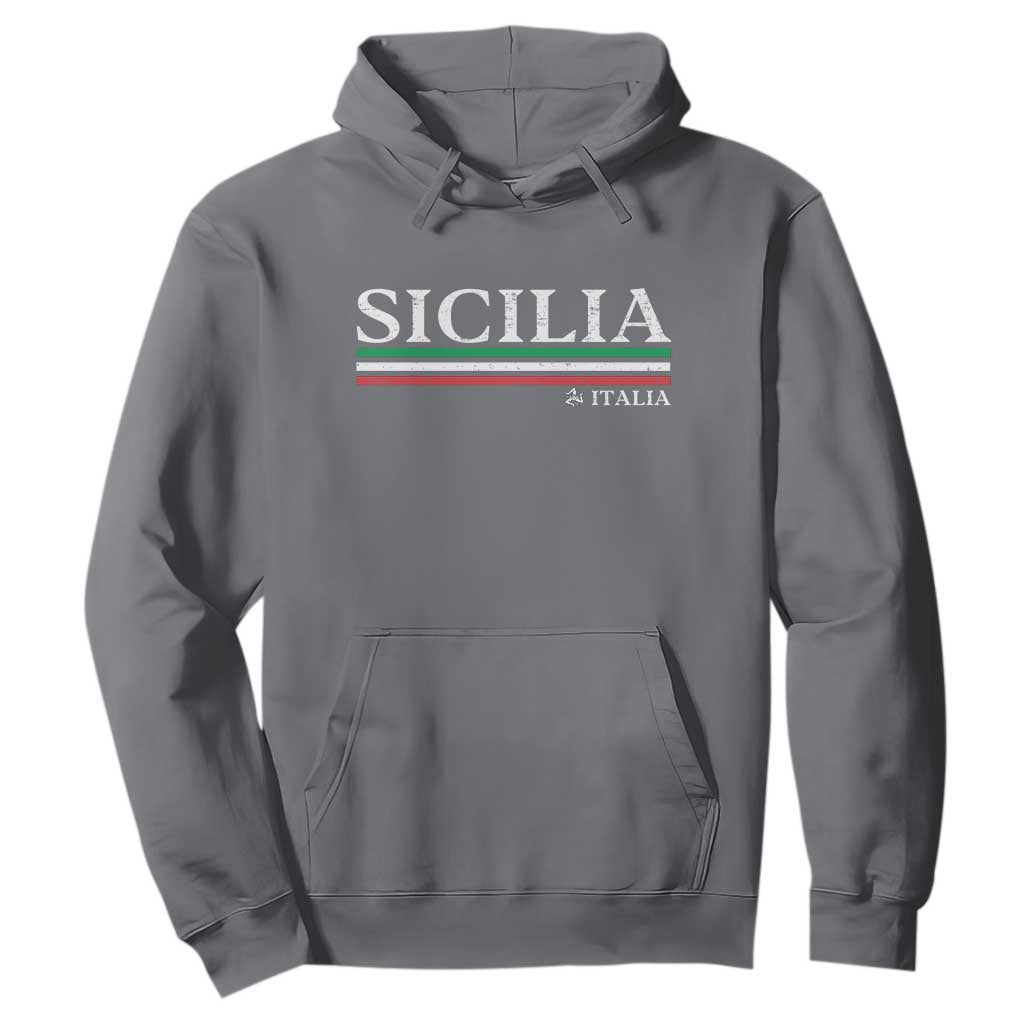 Sicily Sicilian Italian Flag Souvenirs Medusa Hoodie TS11 Charcoal Print Your Wear