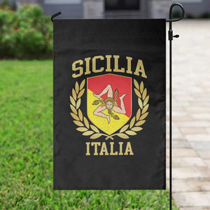 Sicilia Flag Sicily Palermo Italy Triskelion Garden Flag TS11 Print Your Wear