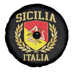 Sicilia Flag Sicily Palermo Italy Triskelion Spare Tire Cover TS11 Print Your Wear