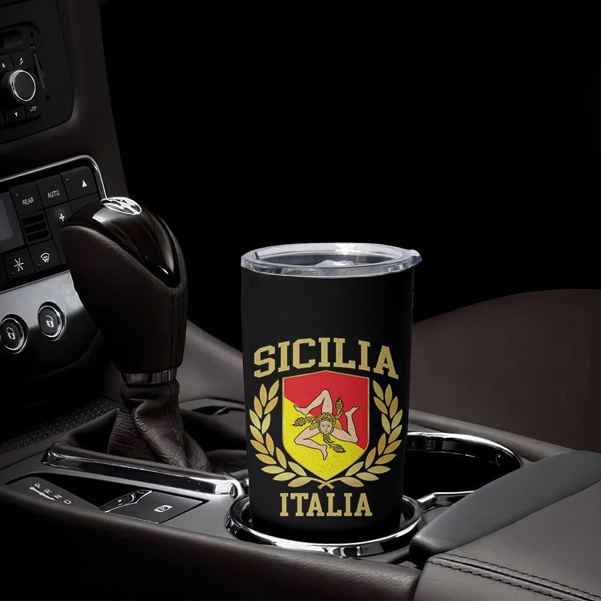 Sicilia Flag Sicily Palermo Italy Triskelion Tumbler Cup TS11 Print Your Wear
