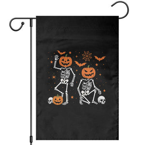 Funny Trump Hallloween Skeleton Pumpkin Political Satire Garden Flag TS11 Black Print Your Wear