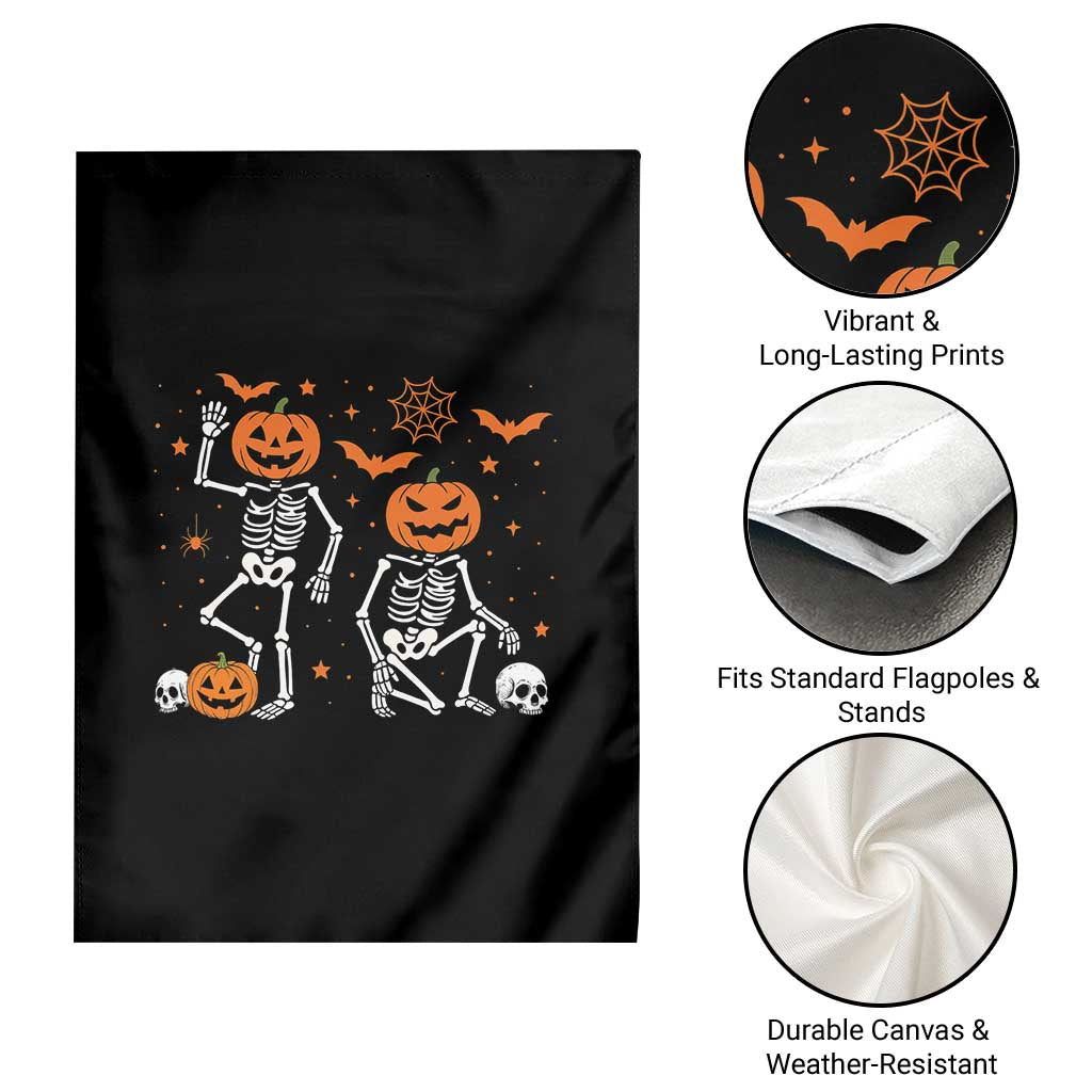 Funny Trump Hallloween Skeleton Pumpkin Political Satire Garden Flag TS11 Print Your Wear