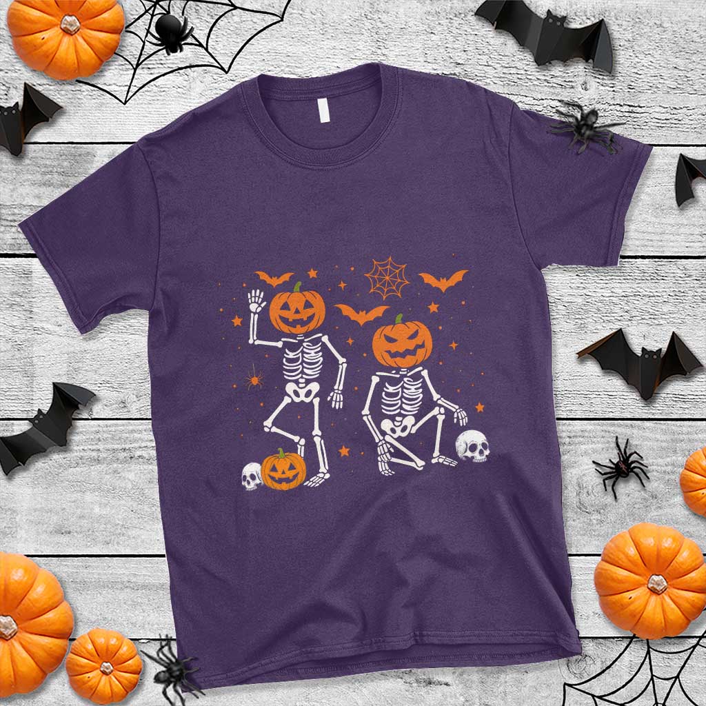 Funny Trump Hallloween Skeleton Pumpkin Political Satire T Shirt TS11 Purple Print Your Wear